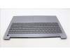 Lenovo 5CB1L28198 C-Cover with keyboard,Italian,Arctic Grey,Backlight,FingerPrint