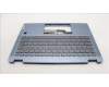 Lenovo 5CB1L30742 C-Cover with keyboard, Belgian, Stone Blue, Backlight, UK