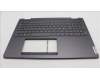 Lenovo 5CB1L31847 C-Abdeckung mit Tastatur, Skandinavien, Sturmgrau, Fingerabdruck