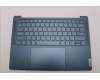 Lenovo 5CB1L40714 C-Abdeckung mit Tastatur, Ukraine, Aquamarinblau, mit Puresight Logo