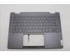Lenovo 5CB1L40843 C-Abdeckung mit Tastatur, Belgisch, sturmgrau, Ohne Fingerabdruck, GB