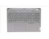 Lenovo 5CB1L58754 C-Abdeckung mit Tastatur, Arabisch, sturmgrau, RGB-Hintergrundbel., US