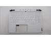 Lenovo 5CB1L83637 C-Cover with keyboard, US English Euro, White, RGB Backlight, US