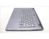 Lenovo 5CB1L83680 C-Abdeckung mit Tastatur, Hebräisch, Schiefergrau, Hintergrundbeleuchtung, Fingerabdruck