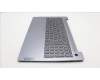 Lenovo 5CB1L90302 C-Abdeckung mit Tastatur, Deutsch, Arktisgrau, Hintergrundbeleuchtung, Fingerabdruck