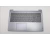 Lenovo 5CB1L90308 C-Cover with keyboard, Italian, Arctic Grey, Backlight, Fingerprint, UK