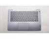 Lenovo 5CB1M46172 C-Cover with keyboard, Belgian, Arctic Grey, Fingerprint, UK