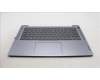 Lenovo 5CB1M46192 C-Cover with keyboard, Portuguese, Arctic Grey, Fingerprint, UK