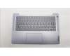 Lenovo 5CB1M46195 C-Cover with keyboard, Spanish, Arctic Grey, Fingerprint, UK