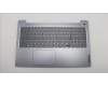 Lenovo 5CB1M46865 C-Cover with keyboard, Portuguese, Arctic Grey, Backlight, Fingerprint, UK