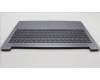 Lenovo 5CB1M46882 C-Cover with keyboard, US English Euro, Arctic Grey, Backlight, US