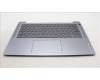 Lenovo 5CB1M47827 C-Cover with keyboard, German, Arctic Grey, Fingerprint, UK