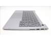 Lenovo 5CB1M48326 C-Cover with keyboard, Belgian, Arctic Grey, Backlight, UK