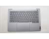 Lenovo 5CB1M48332 C-Cover with keyboard, French, Arctic Grey, Backlight, US