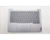 Lenovo 5CB1M48335 C-Cover with keyboard, German, Arctic Grey, Backlight, UK
