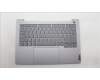 Lenovo 5CB1M48346 C-Cover with keyboard, Russian, Arctic Grey, Backlight, US
