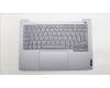 Lenovo 5CB1M48348 C-Cover with keyboard, Spanish, Arctic Grey, Backlight, UK