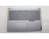Lenovo 5CB1M70298 C-Cover with keyboard, Danish, Artic Grey, Backlight, UK
