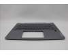 Lenovo 5CB1N61349 C-Cover with keyboard, US English Euro, Luna Grey, w/Grey Keycaps, US