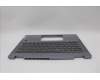 Lenovo 5CB1N61349 C-Cover with keyboard, US English Euro, Luna Grey, w/Grey Keycaps, US