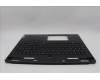 Lenovo 5CB1N61433 C-Cover with keyboard, UK English, Eclipse Black, White Backlight, UK