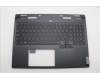 Lenovo 5CB1N61463 C-Cover with keyboard, Hebrew, Eclipse Black, RGB Backlight, US