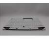 Lenovo 5CB1N62141 C-Cover with keyboard, Portuguese, White, RGB Backlight, UK