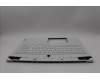 Lenovo 5CB1N62151 C-Cover with keyboard, German, White, RGB Backlight, UK