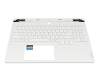 5CB1N62175 Original Lenovo Tastatur inkl. Topcase US (englisch) weiß/weiß mit Backlight