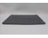 Lenovo 5CB1N62229 C-Cover with keyboard, German, Luna Grey, w/puresight pro logo, UK
