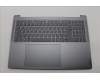 Lenovo 5CB1N62230 C-Cover with keyboard, Greek, Luna Grey, w/puresight pro logo, US