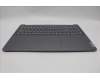 Lenovo 5CB1N62234 C-Cover with keyboard, Italian, Luna Grey, w/puresight pro logo, UK