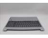 Lenovo 5CB1N65015 C-Cover with keyboard, Spanish, Cloud Grey, Backlight, Fingerprint, UK