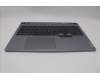 Lenovo 5CB1N84648 C-Cover with keyboard, US English Euro, Luna Grey, Backlight, US