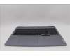 Lenovo 5CB1N84655 C-Cover with keyboard, UK English, Luna Grey, Backlight, UK