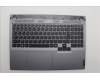 Lenovo 5CB1N84667 C-Cover with keyboard, Belgian, Luna Grey, Backlight, UK