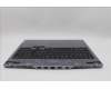 Lenovo 5CB1N84670 C-Cover with keyboard, Switzerland, Luna Grey, Backlight, UK