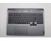 Lenovo 5CB1N84671 C-Cover with keyboard, Bulgarian, Luna Grey, Backlight, UK