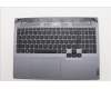 Lenovo 5CB1N84695 C-Cover with keyboard, German, Luna Grey, RGB Backlight, UK