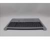 Lenovo 5CB1N90986 C-Cover with keyboard, German, Cloud Grey, Backlight, Fingerprint, UK