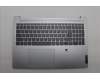 Lenovo 5CB1N90989 C-Cover with keyboard, Belgian, Cloud Grey, Backlight, Fingerprint, UK