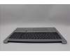 Lenovo 5CB1N90993 C-Cover with keyboard, Bulgarian, Cloud Grey, Backlight, Fingerprint, UK
