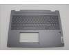 Lenovo 5CB1N95080 C-Cover with keyboard, Greek, Luna Grey, Fingerprint, US