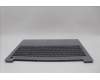 Lenovo 5CB1N95287 C-Cover with keyboard, UK English, Arctic Grey, Backlight, Fingerprint, UK