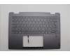 Lenovo 5CB1N95771 C-Cover with keyboard, Spanish, Storm Grey, FingerPrint, UK