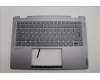 Lenovo 5CB1N96863 C-Cover with keyboard, Spanish, Arctic Grey, FingerPrint, UK