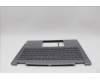 Lenovo 5CB1N96874 C-Cover with keyboard, Belgian, Arctic Grey, FingerPrint, UK