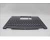 Lenovo 5CB1N97611 C-Cover with keyboard, Italian, Storm Grey, FingerPrint, UK