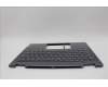 Lenovo 5CB1N97622 C-Cover with keyboard, Spanish, Storm Grey, FingerPrint, UK