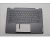 Lenovo 5CB1N97661 C-Cover with keyboard, Czech Slovakian, Storm Grey, Non-Fingerprint, UK